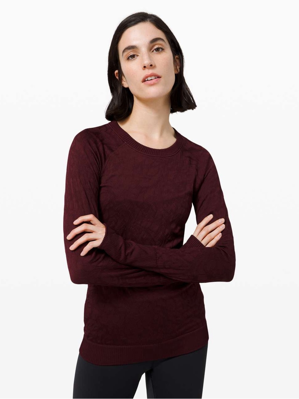 Lululemon Rest Less Pullover Long Sleeve Top Garnet / Garnet